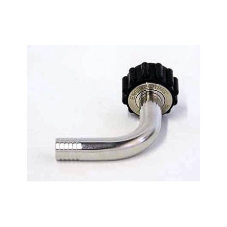 Conector con angulo de 90° para Manguera 1/2" - QuickConnector