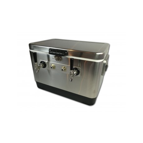 Coldbreak Jockey Box 2 tap stainless bartender edition 54 quart cooler 50-foot coils